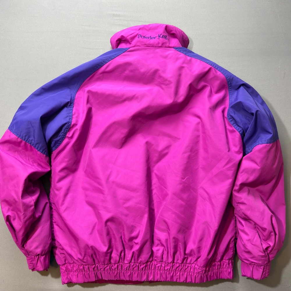 Columbia Two-Tone Ski Jacket - Teal & Magenta with Purple Accents - Picture 8 of 10